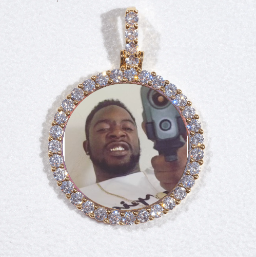 3D CIRCLE CUSTOM PICTURE PENDANT SMALL SIZE