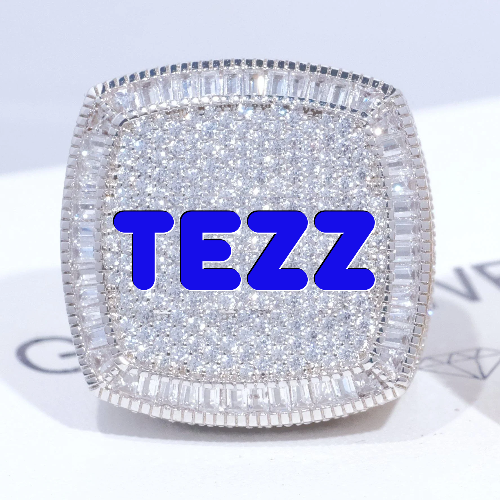 CUSTOM LETTER 3D ICED RING