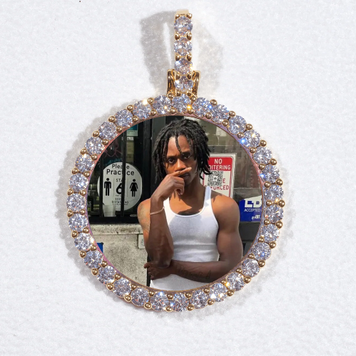 3D CIRCLE CUSTOM PICTURE PENDANT SMALL SIZE