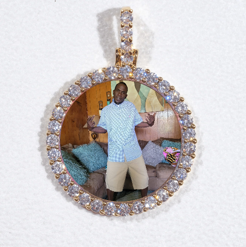 3D CIRCLE CUSTOM PICTURE PENDANT SMALL SIZE