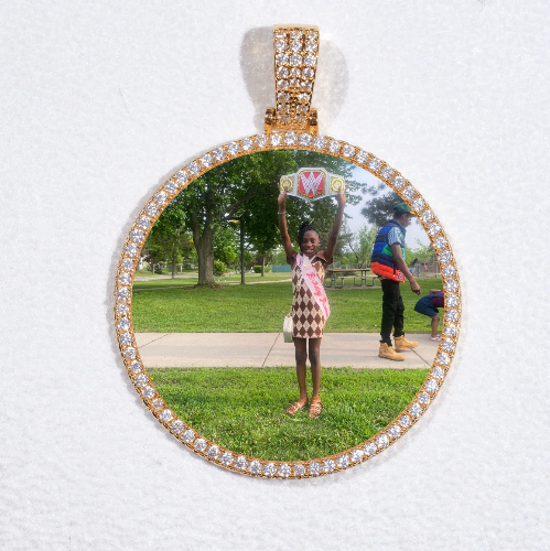 MEDIUM 3D CIRCLE CUSTOM PICTURE PENDANT