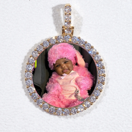 3D CIRCLE CUSTOM PICTURE PENDANT SMALL SIZE
