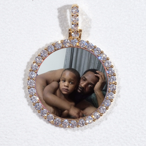 3D CIRCLE CUSTOM PICTURE PENDANT SMALL SIZE