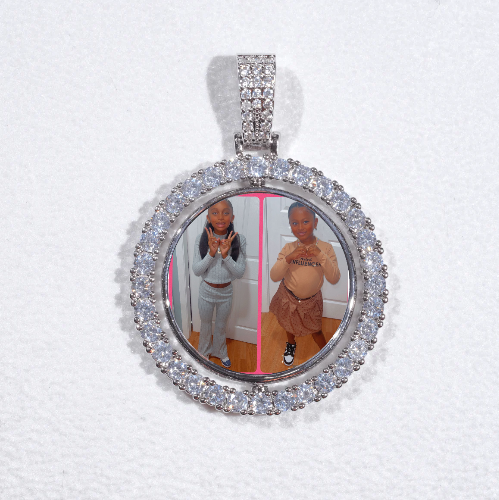 3D Spinning 2-Faced Custom Picture Pendant