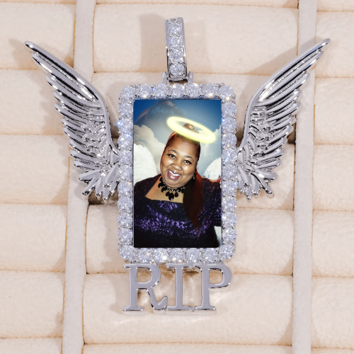RIP WING 3D CUSTOM PICTURE PENDANT