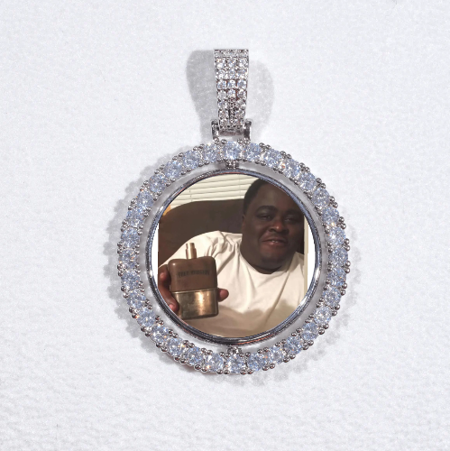 3D Spinning 2-Faced Custom Picture Pendant