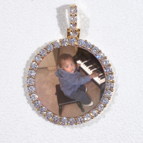 3D CIRCLE CUSTOM PICTURE PENDANT SMALL SIZE