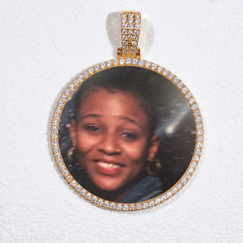 MEDIUM 3D CIRCLE CUSTOM PICTURE PENDANT