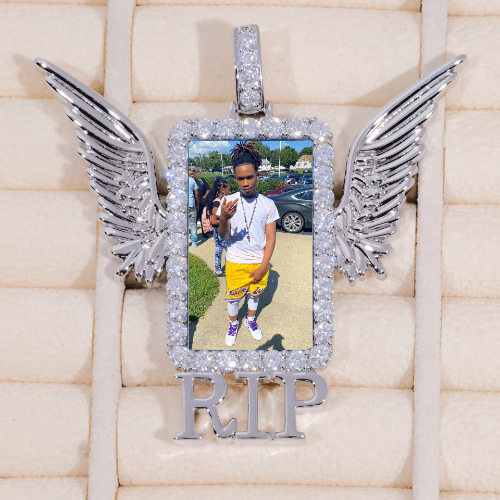 RIP WING 3D CUSTOM PICTURE PENDANT