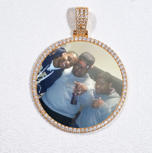 MEDIUM 3D CIRCLE CUSTOM PICTURE PENDANT