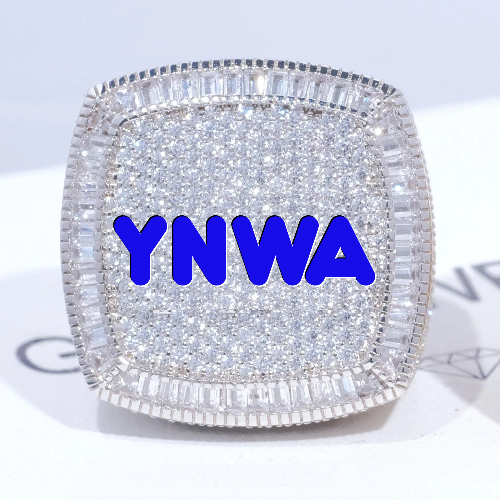 CUSTOM LETTER 3D ICED RING