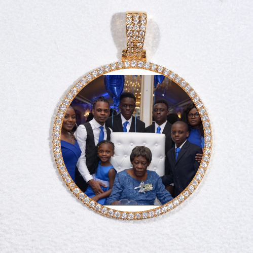 MEDIUM 3D CIRCLE CUSTOM PICTURE PENDANT