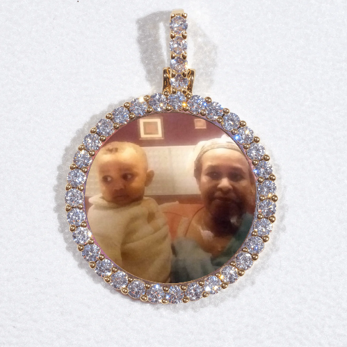 3D CIRCLE CUSTOM PICTURE PENDANT SMALL SIZE