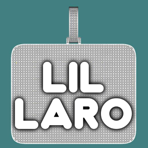 CUSTOM LETTER NECKLACE 3D BIG SQUARE