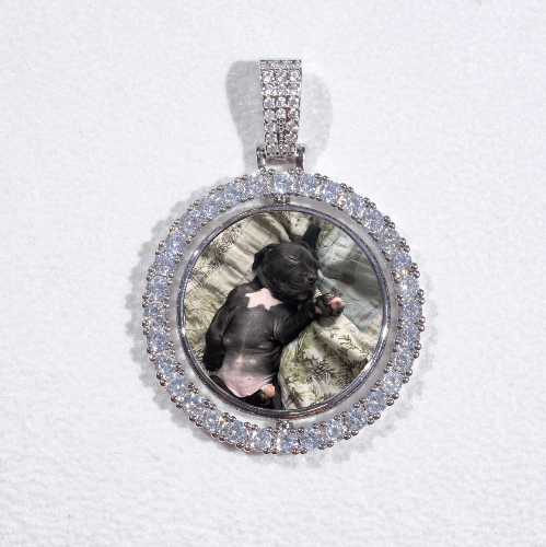 3D Spinning 2-Faced Custom Picture Pendant