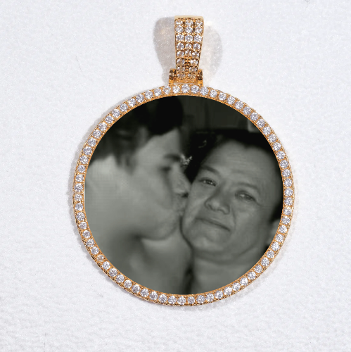MEDIUM 3D CIRCLE CUSTOM PICTURE PENDANT