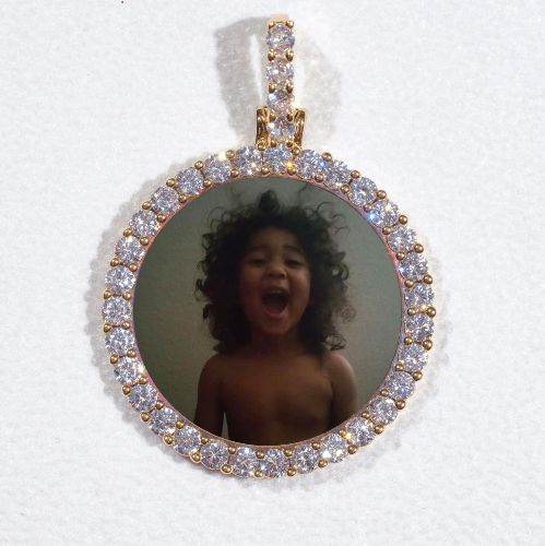 3D CIRCLE CUSTOM PICTURE PENDANT SMALL SIZE