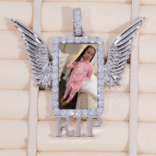 RIP WING 3D CUSTOM PICTURE PENDANT