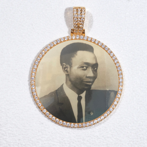 MEDIUM 3D CIRCLE CUSTOM PICTURE PENDANT
