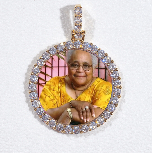 3D CIRCLE CUSTOM PICTURE PENDANT SMALL SIZE
