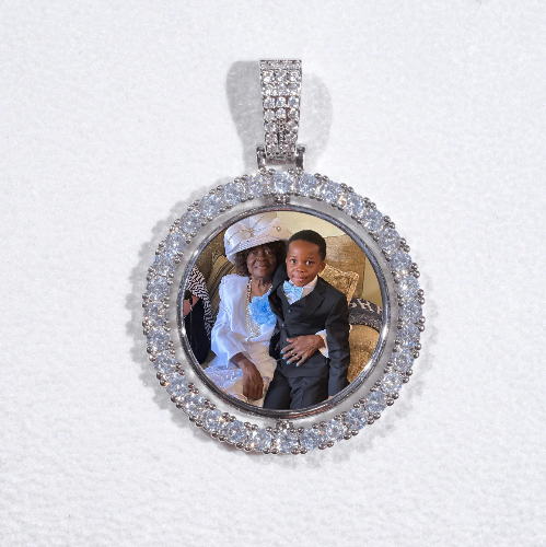 3D Spinning 2-Faced Custom Picture Pendant