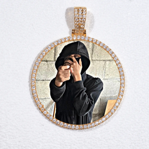 MEDIUM 3D CIRCLE CUSTOM PICTURE PENDANT