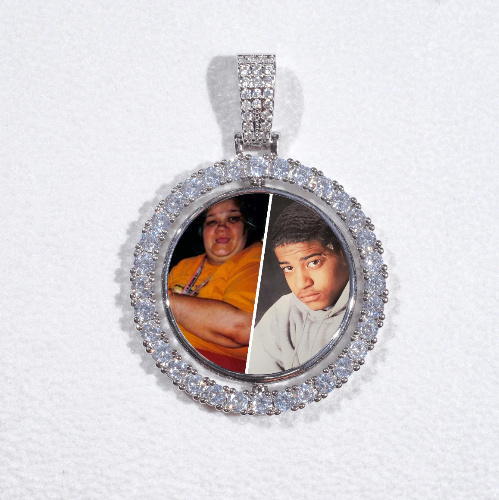 3D Spinning 2-Faced Custom Picture Pendant