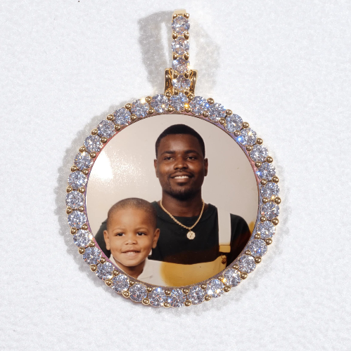 3D CIRCLE CUSTOM PICTURE PENDANT SMALL SIZE