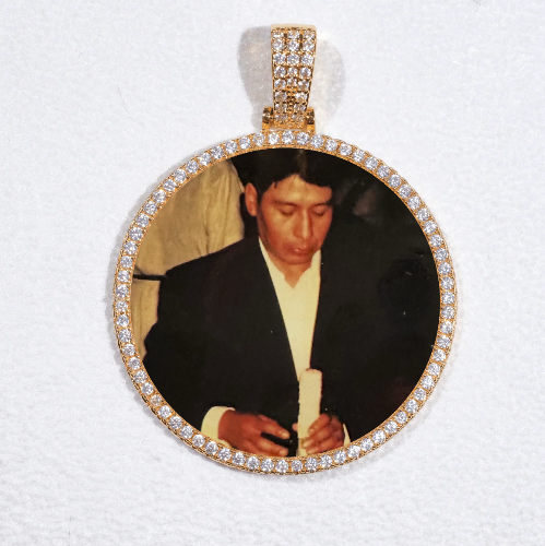 MEDIUM 3D CIRCLE CUSTOM PICTURE PENDANT