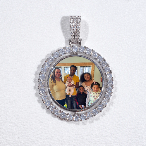 3D Spinning 2-Faced Custom Picture Pendant