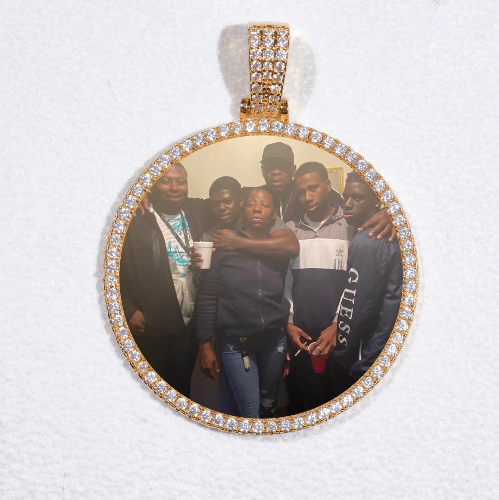 MEDIUM 3D CIRCLE CUSTOM PICTURE PENDANT