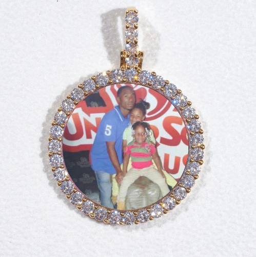 3D CIRCLE CUSTOM PICTURE PENDANT SMALL SIZE