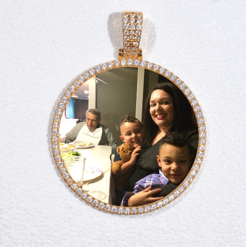 MEDIUM 3D CIRCLE CUSTOM PICTURE PENDANT