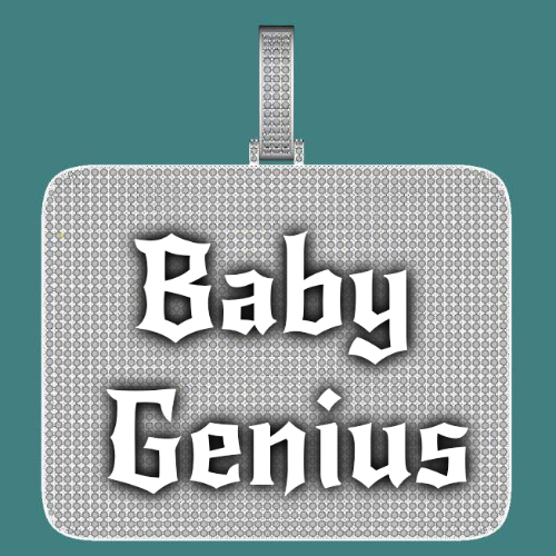 CUSTOM LETTER NECKLACE 3D BIG SQUARE