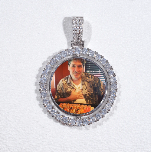 3D Spinning 2-Faced Custom Picture Pendant