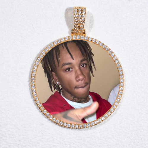 MEDIUM 3D CIRCLE CUSTOM PICTURE PENDANT