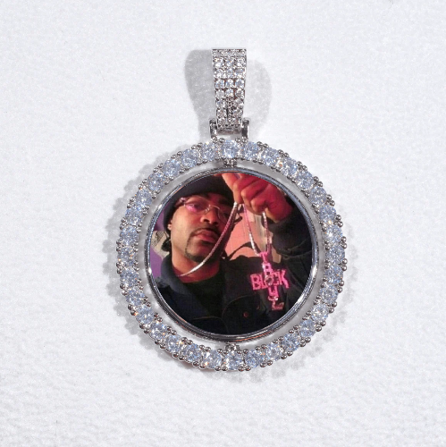 3D Spinning 2-Faced Custom Picture Pendant