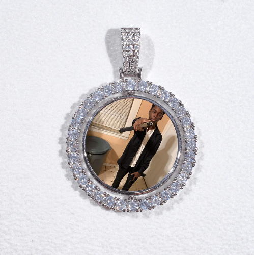 3D Spinning 2-Faced Custom Picture Pendant