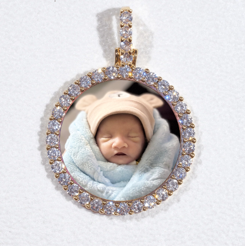 3D CIRCLE CUSTOM PICTURE PENDANT SMALL SIZE