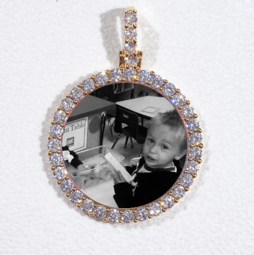 3D CIRCLE CUSTOM PICTURE PENDANT SMALL SIZE