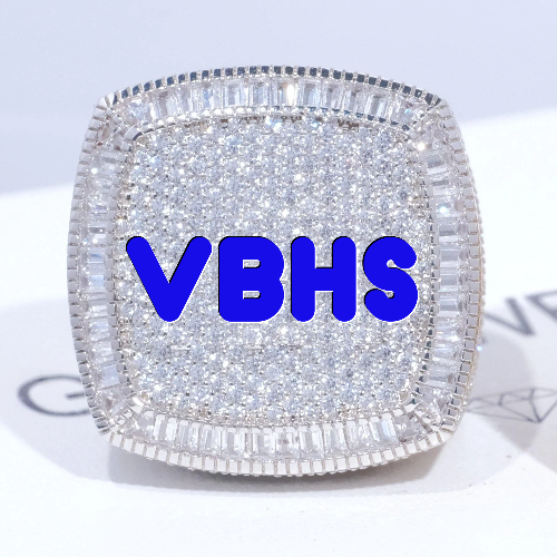 CUSTOM LETTER 3D ICED RING