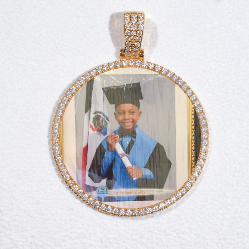 MEDIUM 3D CIRCLE CUSTOM PICTURE PENDANT