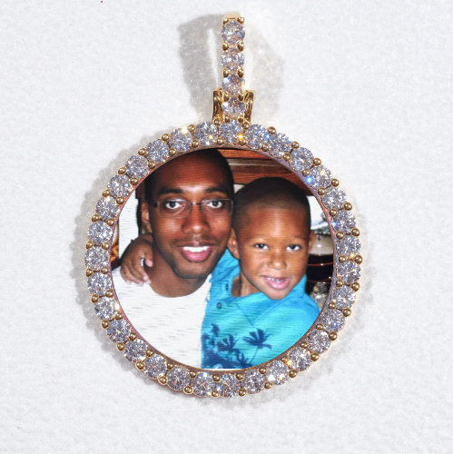 3D CIRCLE CUSTOM PICTURE PENDANT SMALL SIZE