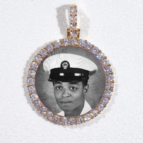 3D CIRCLE CUSTOM PICTURE PENDANT SMALL SIZE