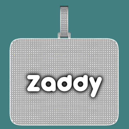 CUSTOM LETTER NECKLACE 3D BIG SQUARE