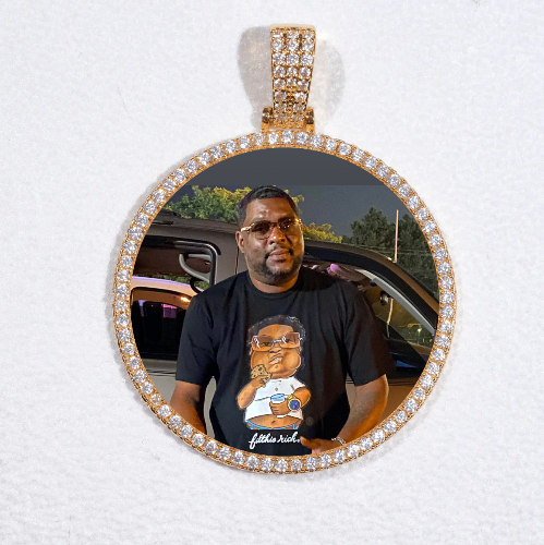 MEDIUM 3D CIRCLE CUSTOM PICTURE PENDANT