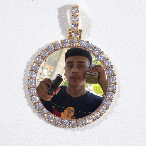 3D CIRCLE CUSTOM PICTURE PENDANT SMALL SIZE