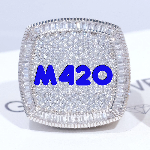 CUSTOM LETTER 3D ICED RING