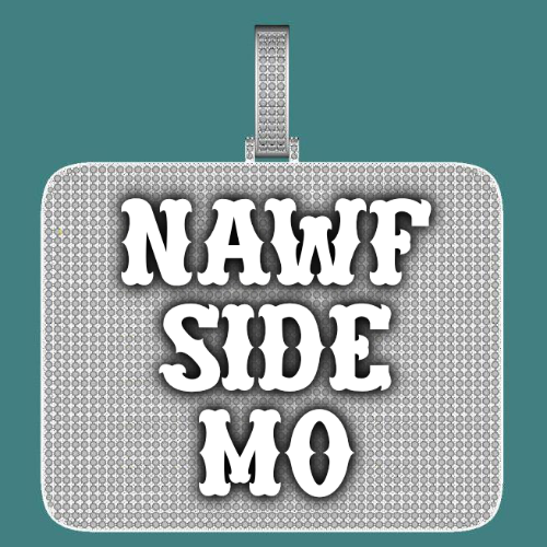 CUSTOM LETTER NECKLACE 3D BIG SQUARE