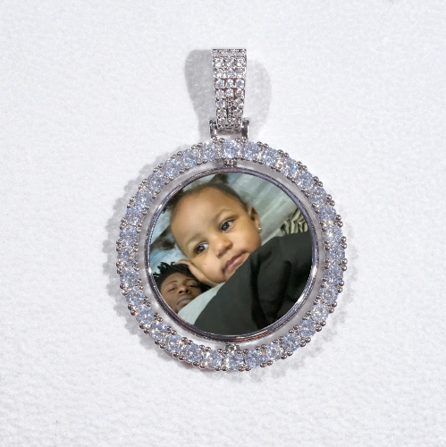3D Spinning 2-Faced Custom Picture Pendant
